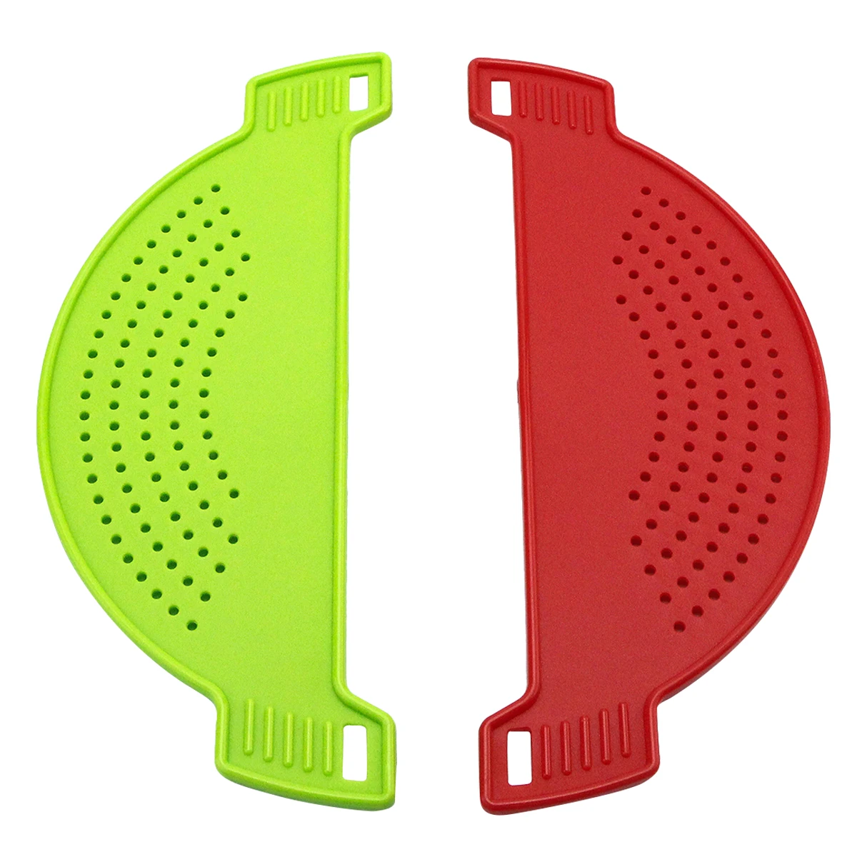 

3pcs Pan Strainer Filter Spaghetti Pasta Drainer Washing Fruit Vegetable Straining Tool Kitchen Home Use (Random Color)