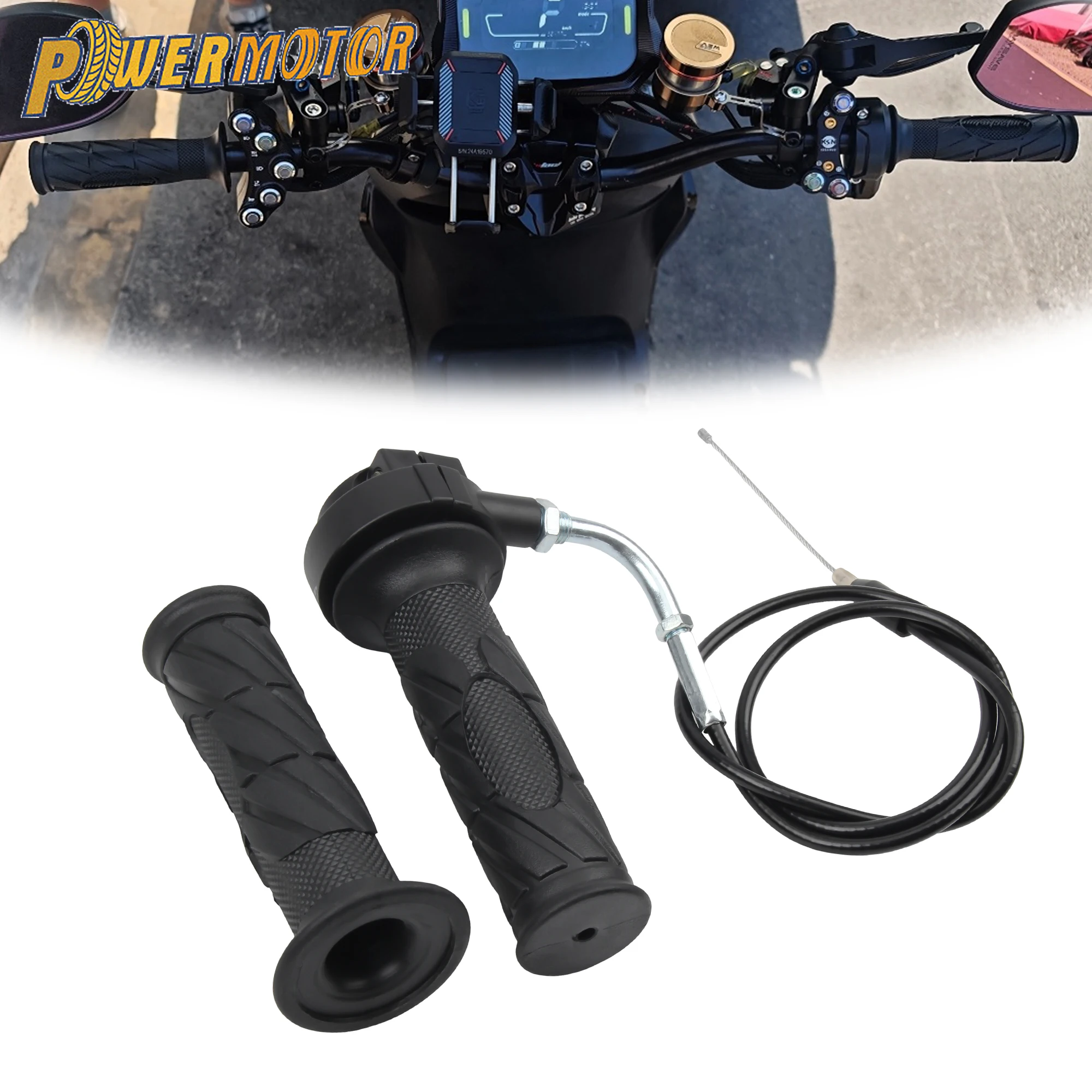 

for GY6 50cc 60cc 125cc150cc 22mm Throttle Grip Throttle Cable Throttle Seat Set ATV Moped Scooter DirtBike Motocross Modified