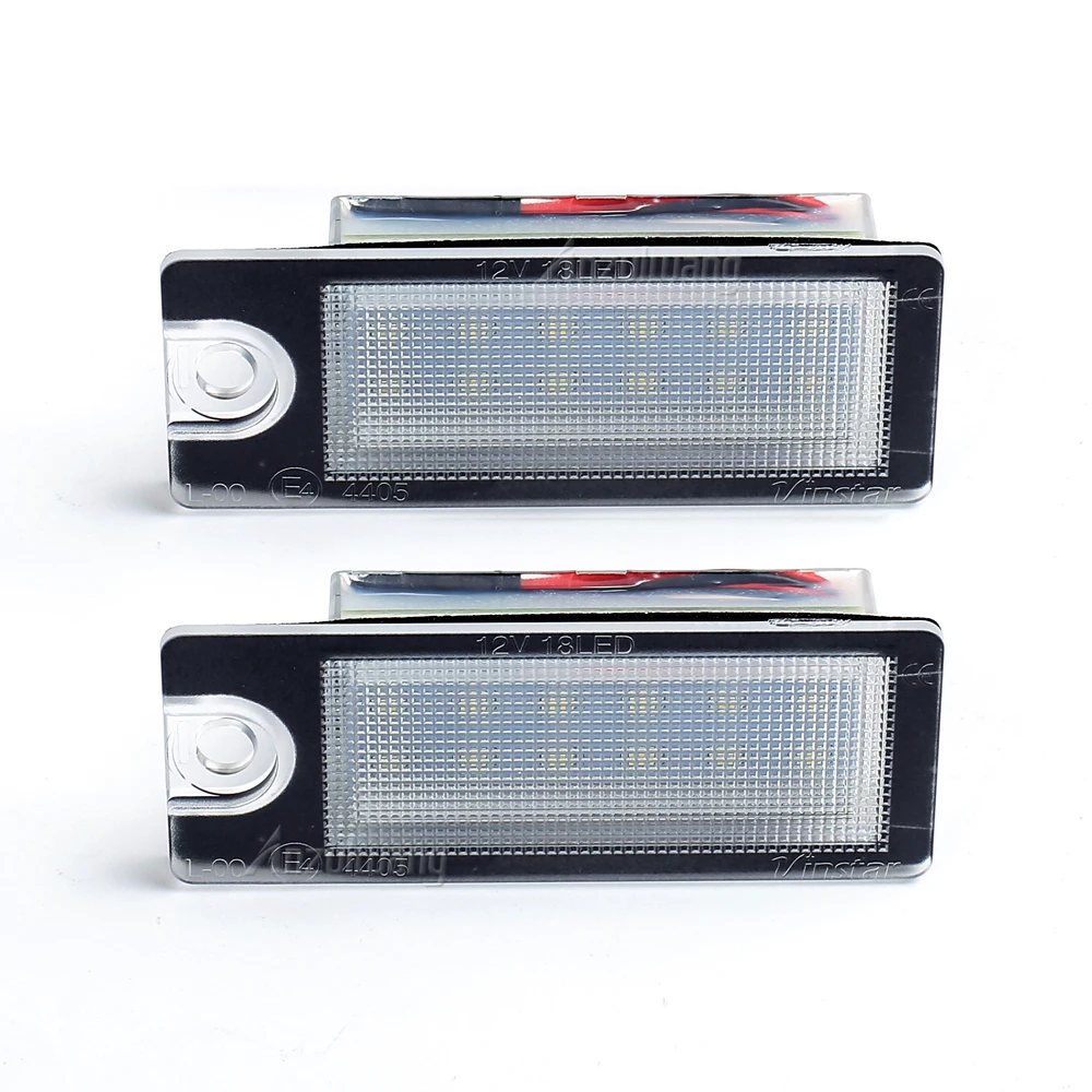 For Volvo S80 99-06 S60 V70 XC70 XC90 Car Accessories 2Pcs LED License Plate Lights 18 Car Number LEVED License Plate Lamp Light