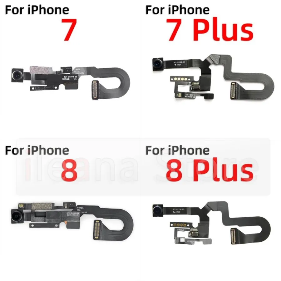 Aiinant-moldes de cámara trasera/frontal, Cable flexible para iPhone 7, 8 Plus, piezas de teléfono flexibles