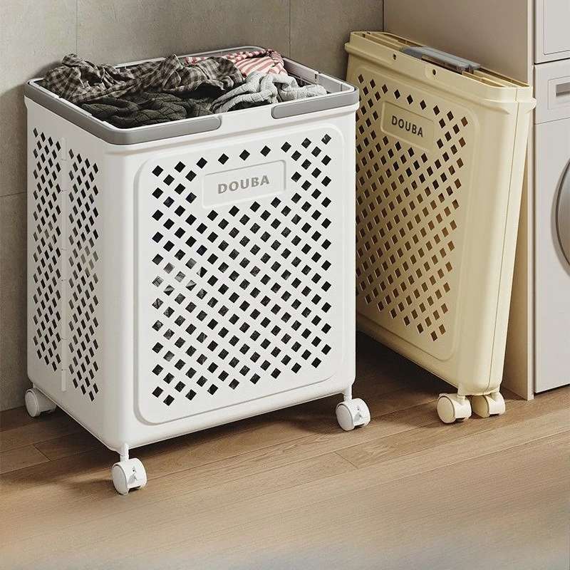 

Foldable Dirty Clothes Basket for Household Use Large Capacity with Crevices Bathroom with Dirty Clothes Laundry Storage Basket