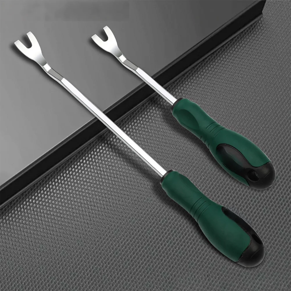 

Auto Door Panel Clip Remover Tool Set Durable Steel Pry Bar Kit for Interior Trim Removal Car Repair Accessories