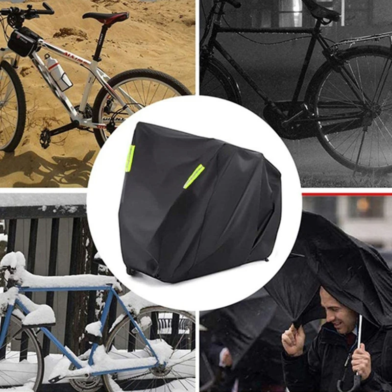 for Extra Large Size Waterproof Bike Cover Oxford Windproof Dustproof Anti-UV Outdoor Storage Protector for 1-2 Mountain