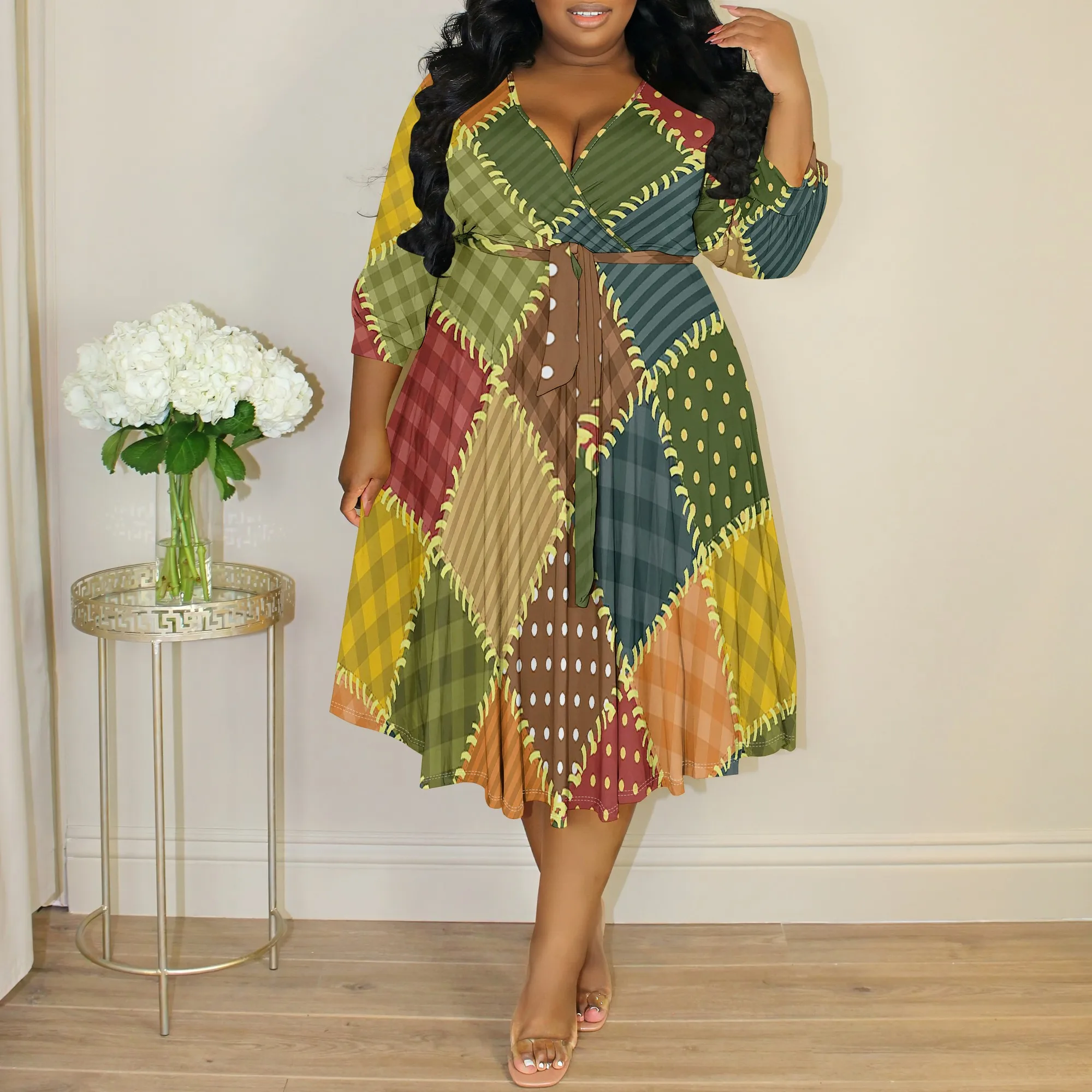 Plus Size Patchwork… - image