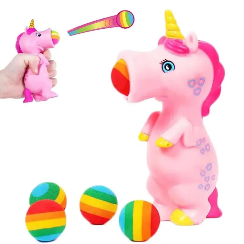 Pinch animals Squeeze shooting balls Cute animals produce foam balls Children's decompression autism anti pressure toys