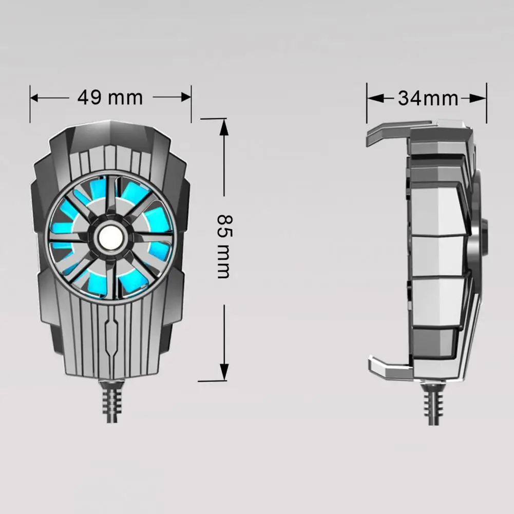 G6 Practical Mobile Phone Radiator Easy to Carry Powerful Turbo Fan Stable Phone Radiator Fan Heat Dissipation