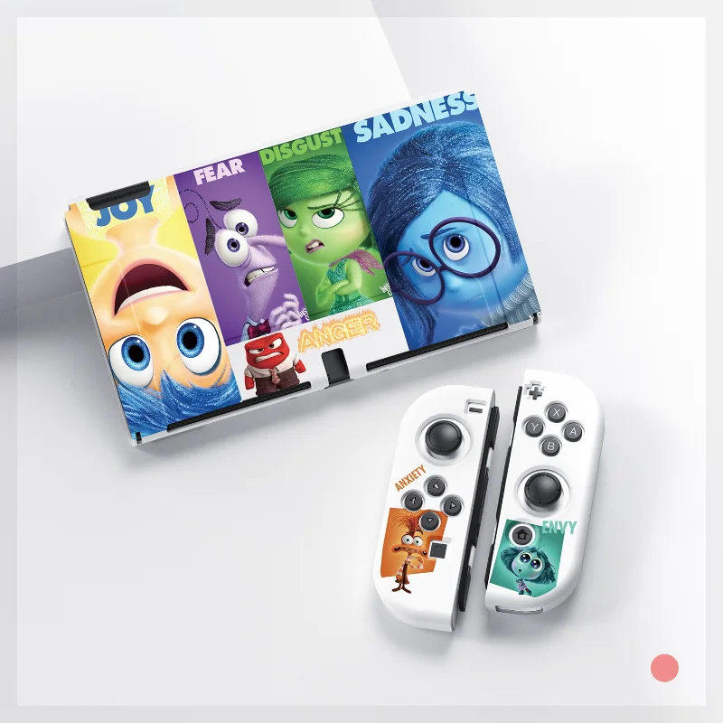 เคสป้องกัน Disney Inside OUT 2แบบนิ่มสำหรับ Nintendo Switch เคสโอแอลอีดีเคสป้องกันการสั่นสะเทือนอุปกรณ์เสริมเคสของขวัญ