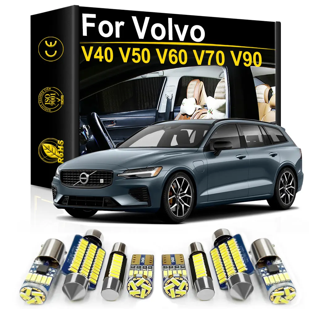 Car LED Interior Light For Volvo V40 V50 V60 V70 V90 V 40 50 60 70 90 1996 2000 2002 2008 2010 2015 2016 2018 2019 Accessories