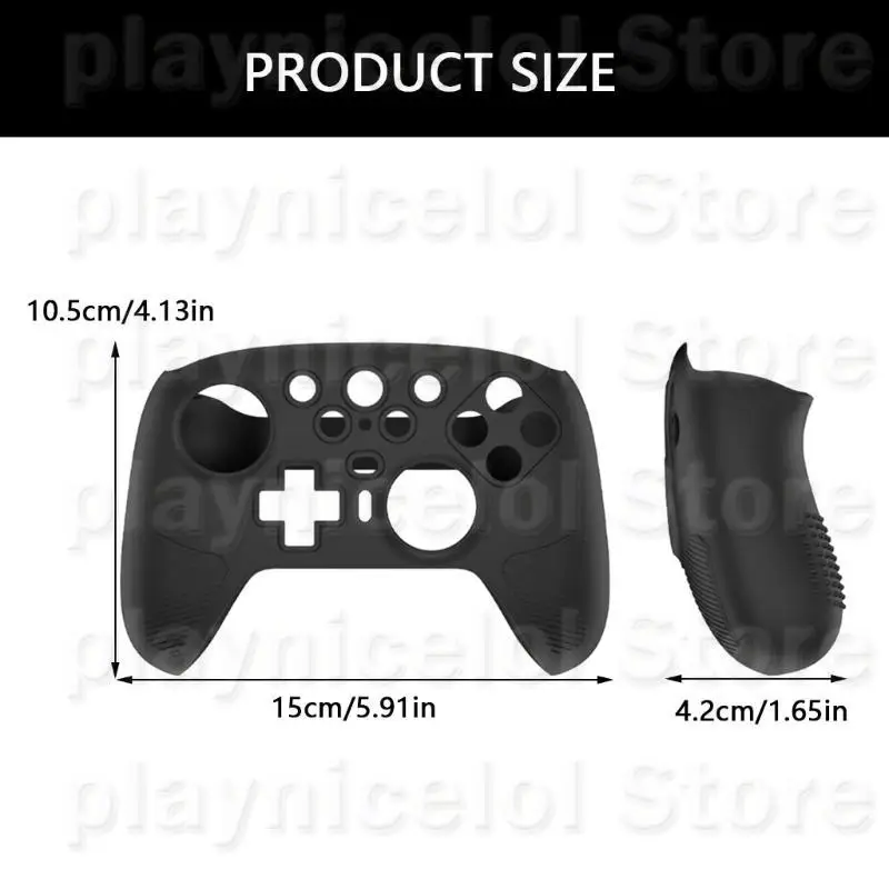 E8BA Flexibele dekbedelingscontroller Siliconenafdekking Beschermende schaal voor draadloze controller Waterdichte huisdichte