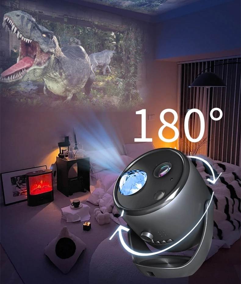 

Проектор звездного неба с технологией 3D без очков, 90 режимов сценических эффектов, ночник-проектор с Bluetooth-колонкой для декора дома и комнаты