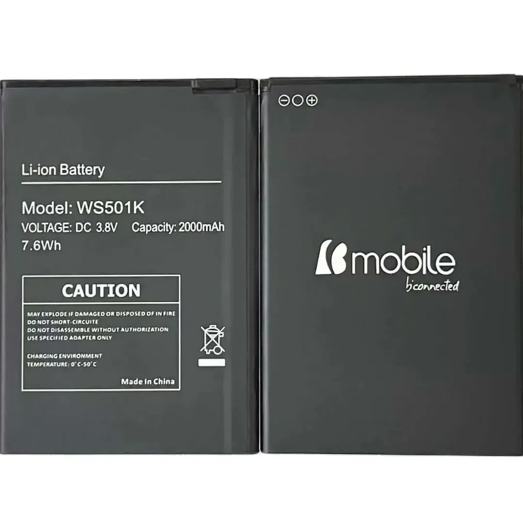 

2000 мАч, новый полный аккумулятор для Bmobile WS501K