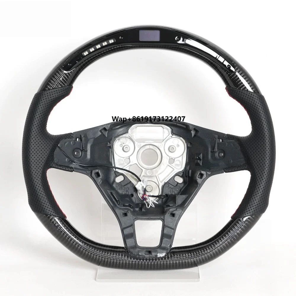 

Custom LED Smart Carbon Fiber Racing Car Steering Wheel for POLO 13-18