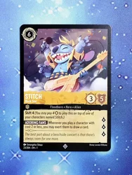 Disney Lorcana Proxy The First Chapter NoneFoil – Stitch – Rock Star (23/204)TCG Game Cards