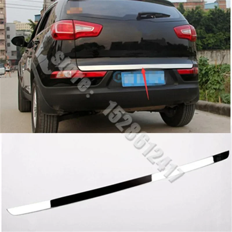 

For KIA SportageR 2009-2017 5dr High Quality Stainless Steel Rear Trunk Lid Cover Trim Ger Tailgate Trim Strip Car Styling