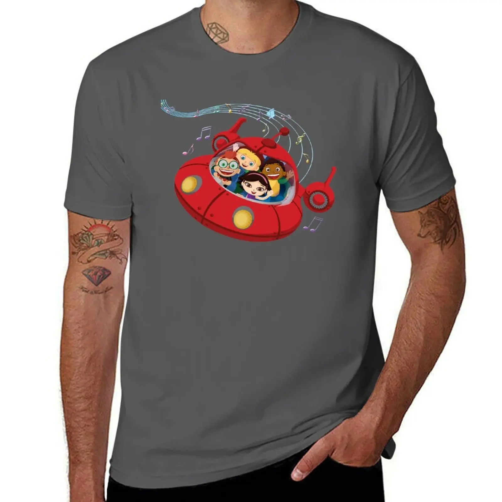 

Funny Little Einsteins clothes little einsteins car T-Shirt cotton t shirts high quality man graphic t shirt T-Shirt