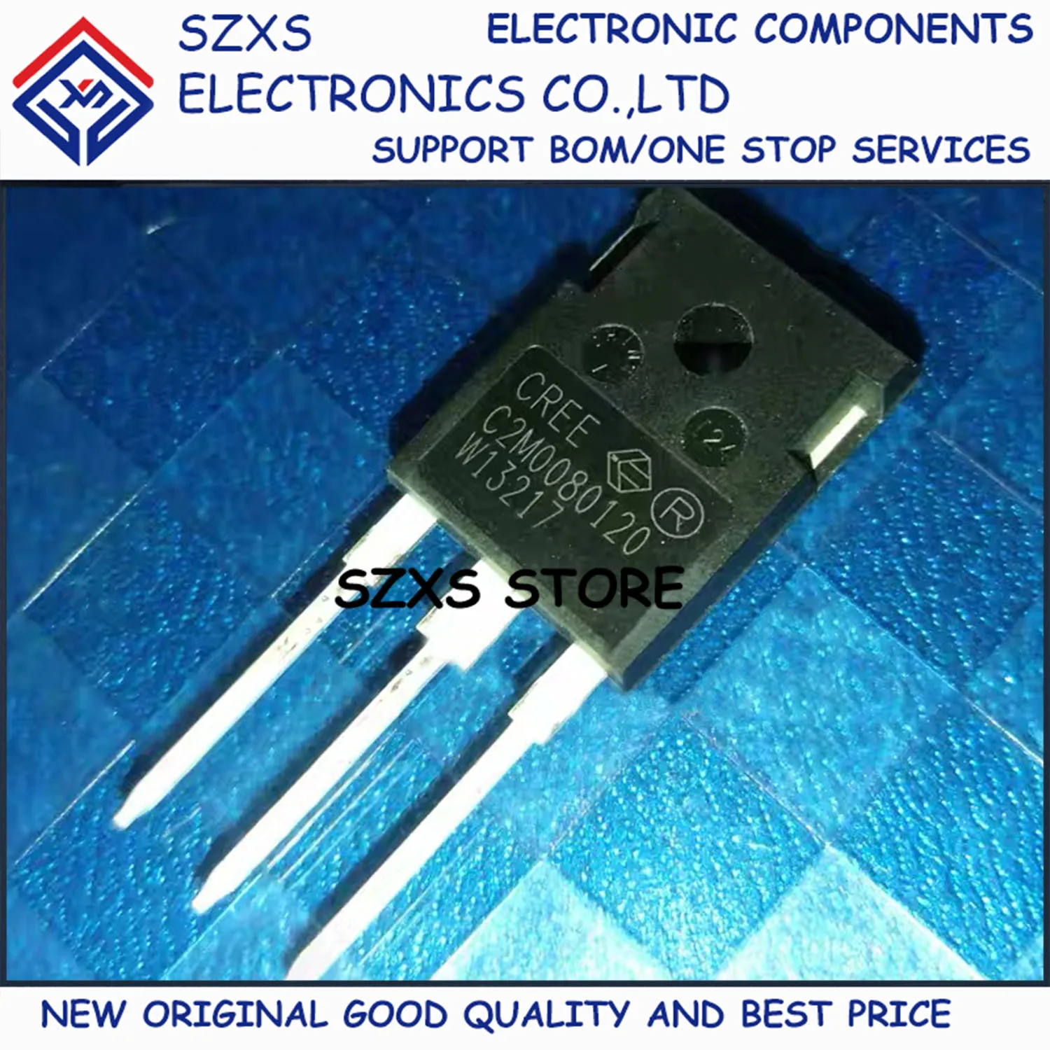 

New Original 2Pcs C2M0080120 C2M0080120D TO-247 1200V 31.6A Silicon Carbide MOSFET Field-Effect Transistor In Stock Good Quality