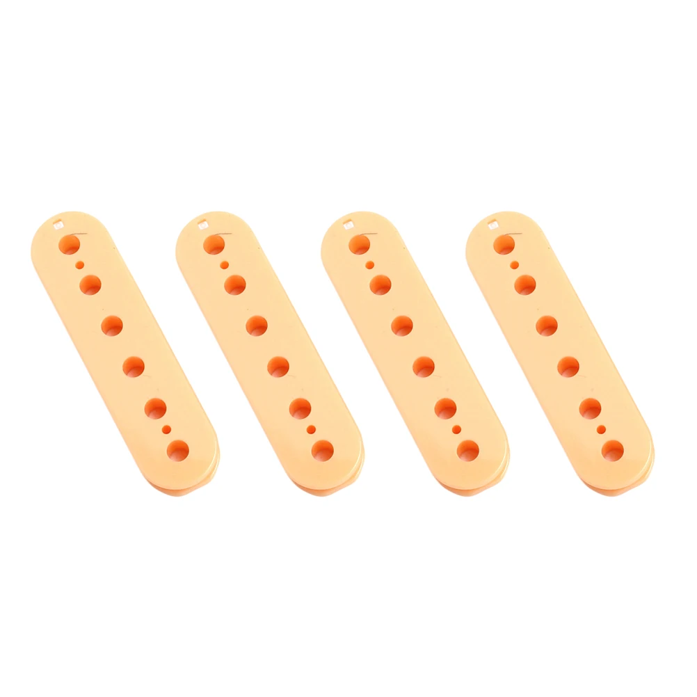 

4pcs PickupCover MoldSensitive HumbuckerSlugBobbin DoubleCoilFiles YellowPlastic GuitarParts LightweightDurable