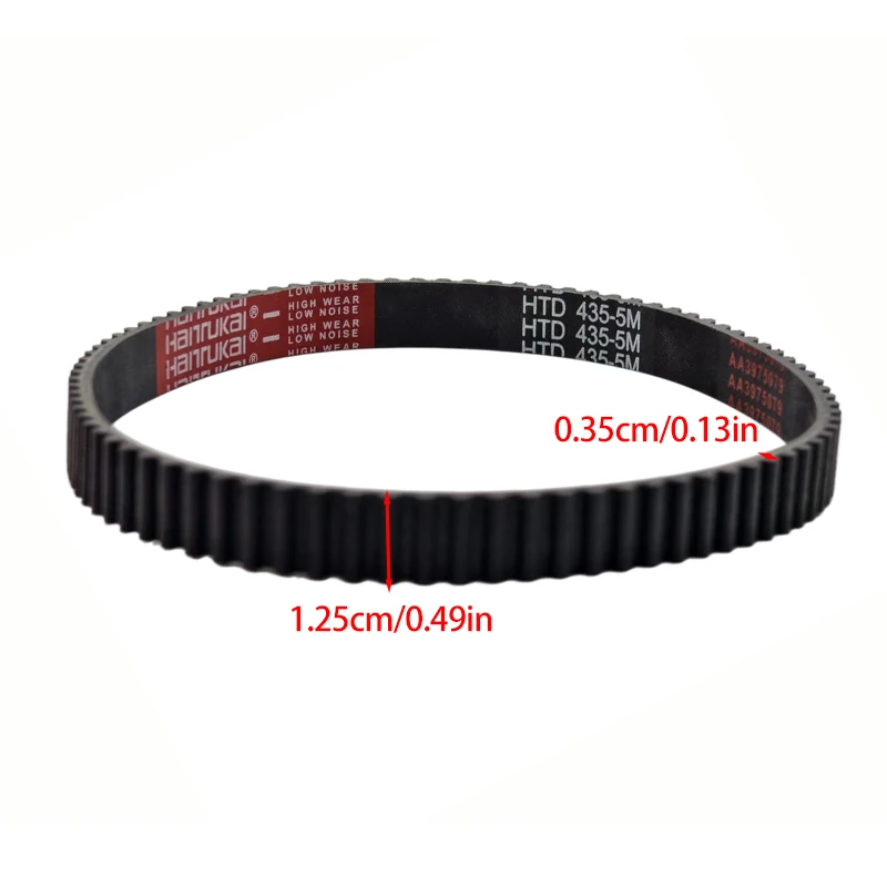 HTD435 5M Toothed Belt 87 Teeth Synchronous Belt For Electric Scooter E-Bike Motor Drive Replacement Parts