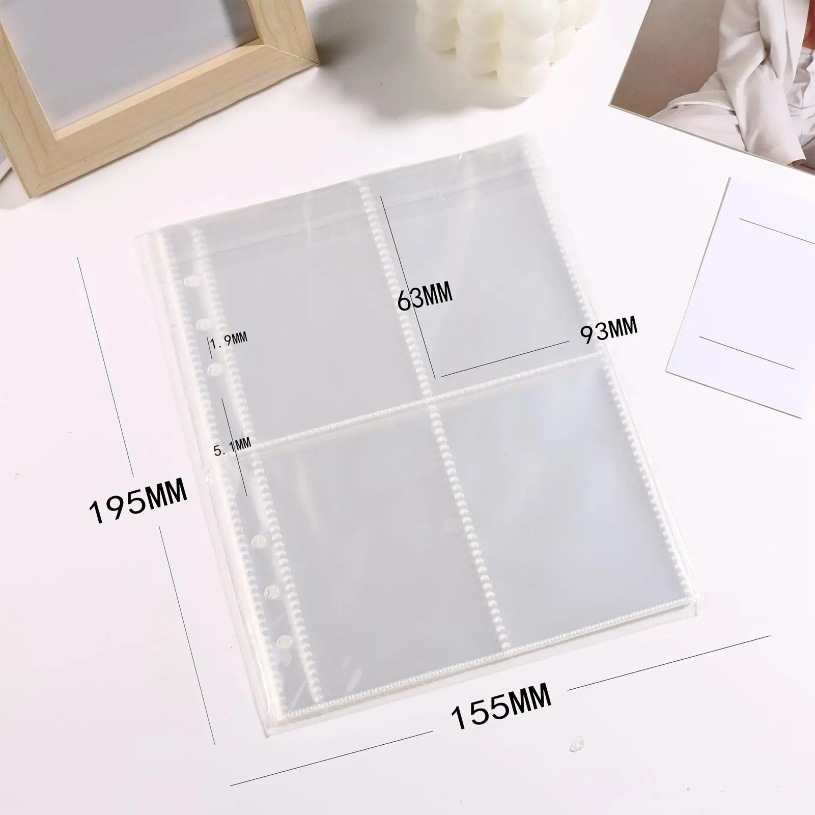 Korean Photocard Binder Plush A6 4-Pocket Portable Flexible Card Protector Fans Korean Photocard Book Sleeves For Fans Kids