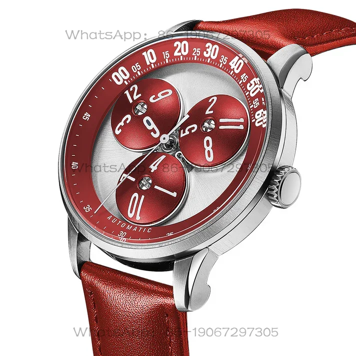 Star Wheel Swiss Super Luminous Independent Watch Sapphire Stainless Steel Mechanical Watch