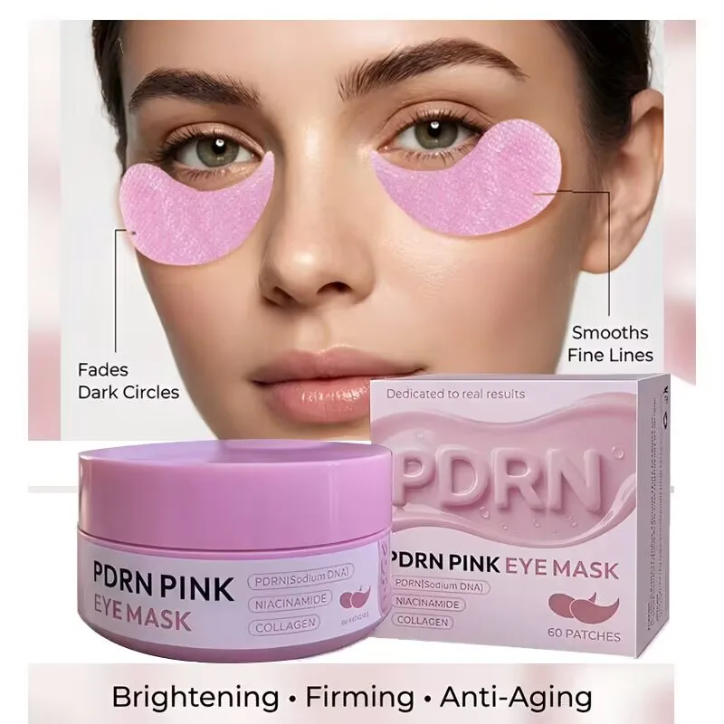 Pink Peptide Collagen Eye Patch, Thin and Skin-Friendly PDRN Salmon DNA Hydrating Eye Mask