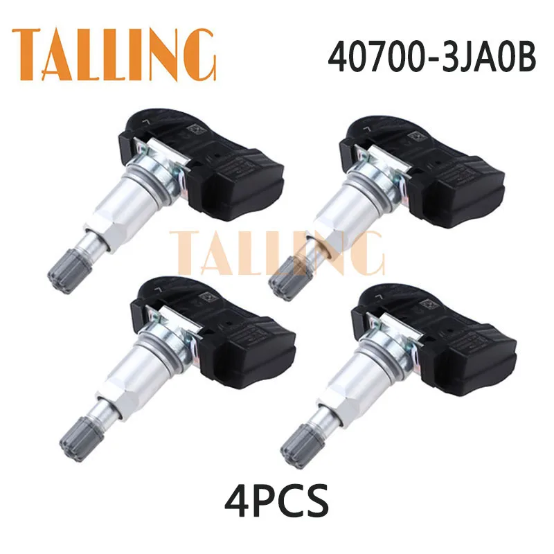 

40700-3JA0B 4Pcs TPMS Tire Pressure Sensor for Infiniti Q50 Q70 QX50 QX56 JX35 Nissan Murano Pathfinder Altima 40700-3JA0A