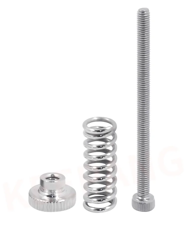 3D Printer Accessory: Heat Bed Leveling Component - M3*45 Leveling Knob Screw and Spring Kit