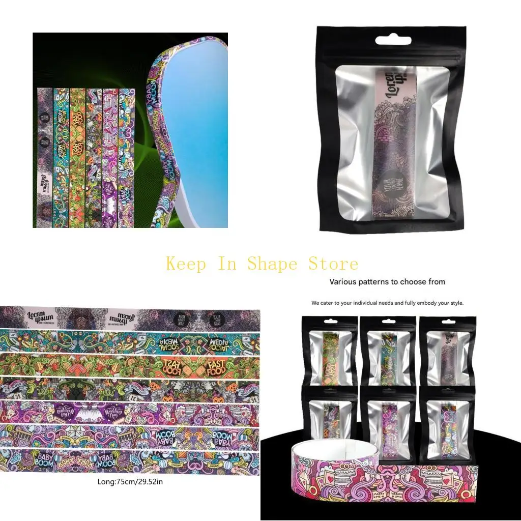 

U1JC Стабильная защитная лента для кромок Pickleballs, лопасти, защитные лопасти, защита кромок из материалов ТПУ,