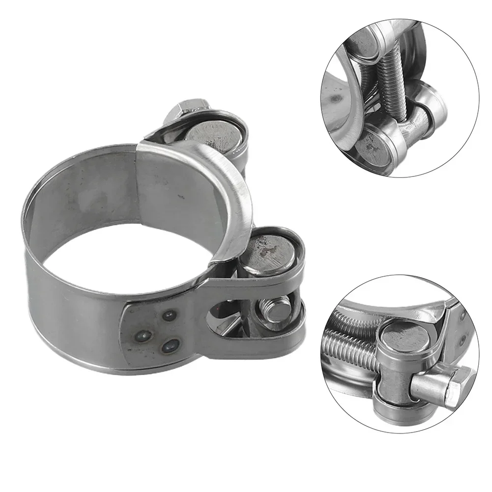 1pcs Stainless Steel Hose Clamp Heavy Duty T-Bolt Vent For High Pressure Engine Cooling Exhaust System 17-19mm 20-22mm