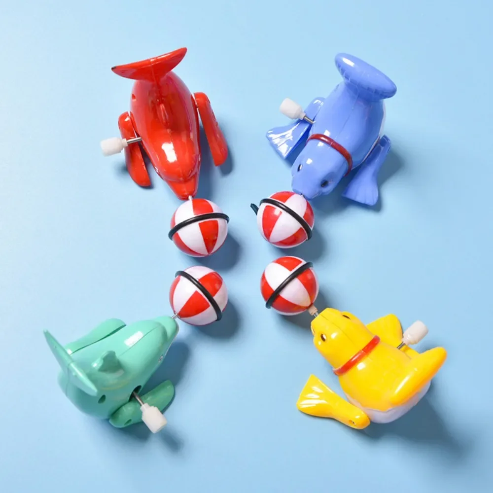 Cute Sea Lion Wind Up Toys Baby Bath Toys Plastic Clockwork Pool Toy Funny Water Play Games Educational Toys for Children Gifts