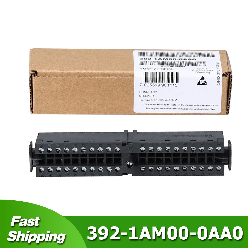 

6ES7 392-1AM00-0AA0 6ES7 392-1AJ00-0AA0 For Siemens S7-300 PLC 40Pins Front Connector 20Pins Terminal Block 1AJ00