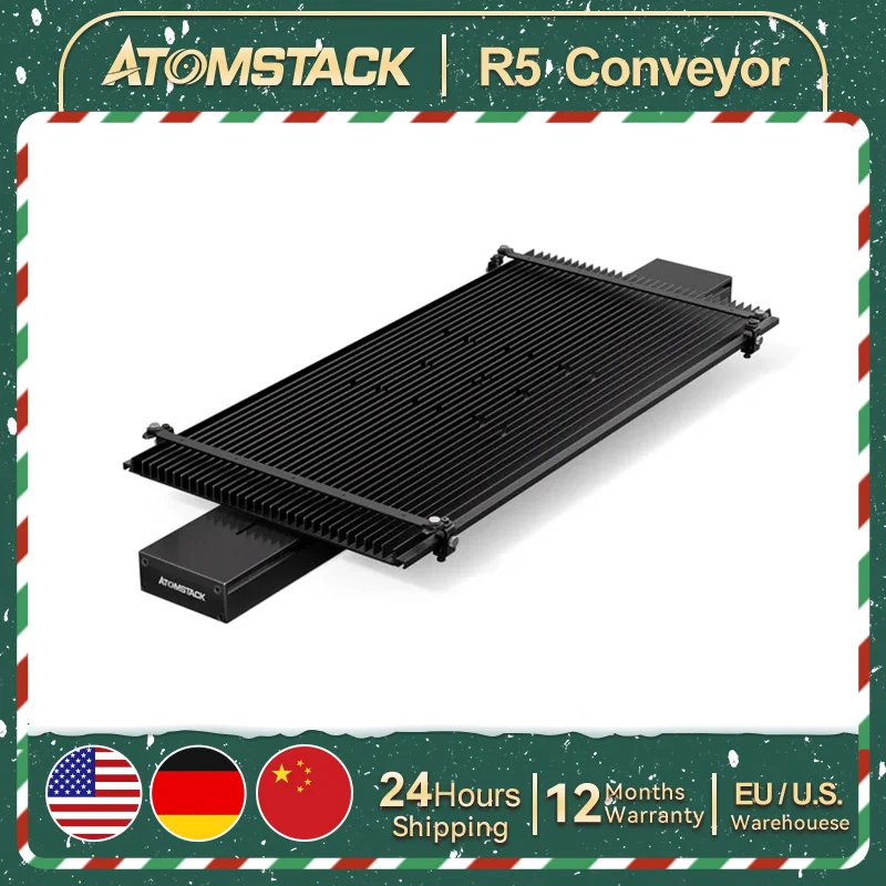 AtomStack R5 Cinta transportadora automática para máquina de grabado y corte láser Velocidad de 24000 mm/min Precisión de 0,01 mm Fácil instalación