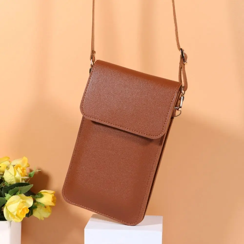 Women\'s Mini Bag Touch Screen Mobile Phone Wallet PU Leather Tote Wallet Women\'s Crossbody Bag Shoulder Bag Purse Clutch