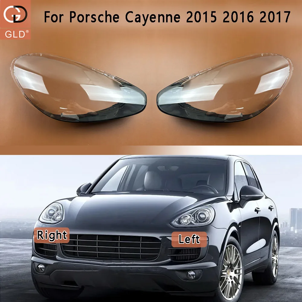 

Для Porsche Cayenne 2015 2016 2017, крышка фары, прозрачный абажур, корпус фары, линза из плексигласа, автозапчасти