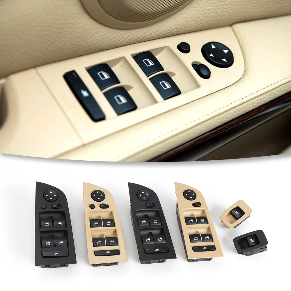 For BMW E90 3 Series Front Electric Driver Passage Side Power Window Control Switch 318i 320i 325i 330i 05-12 Auto Accessories