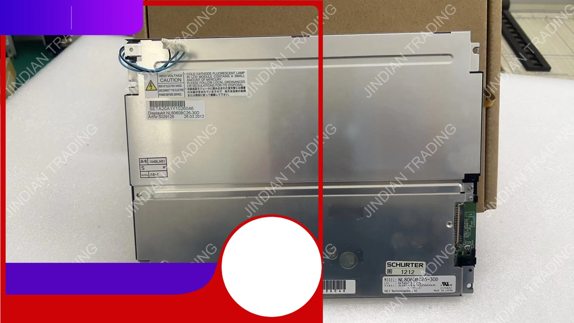 

NL8060BC26-30D 10.4 Inch Industrial LCD Display Screen Panel Original for NEC 20 Pins Brand New