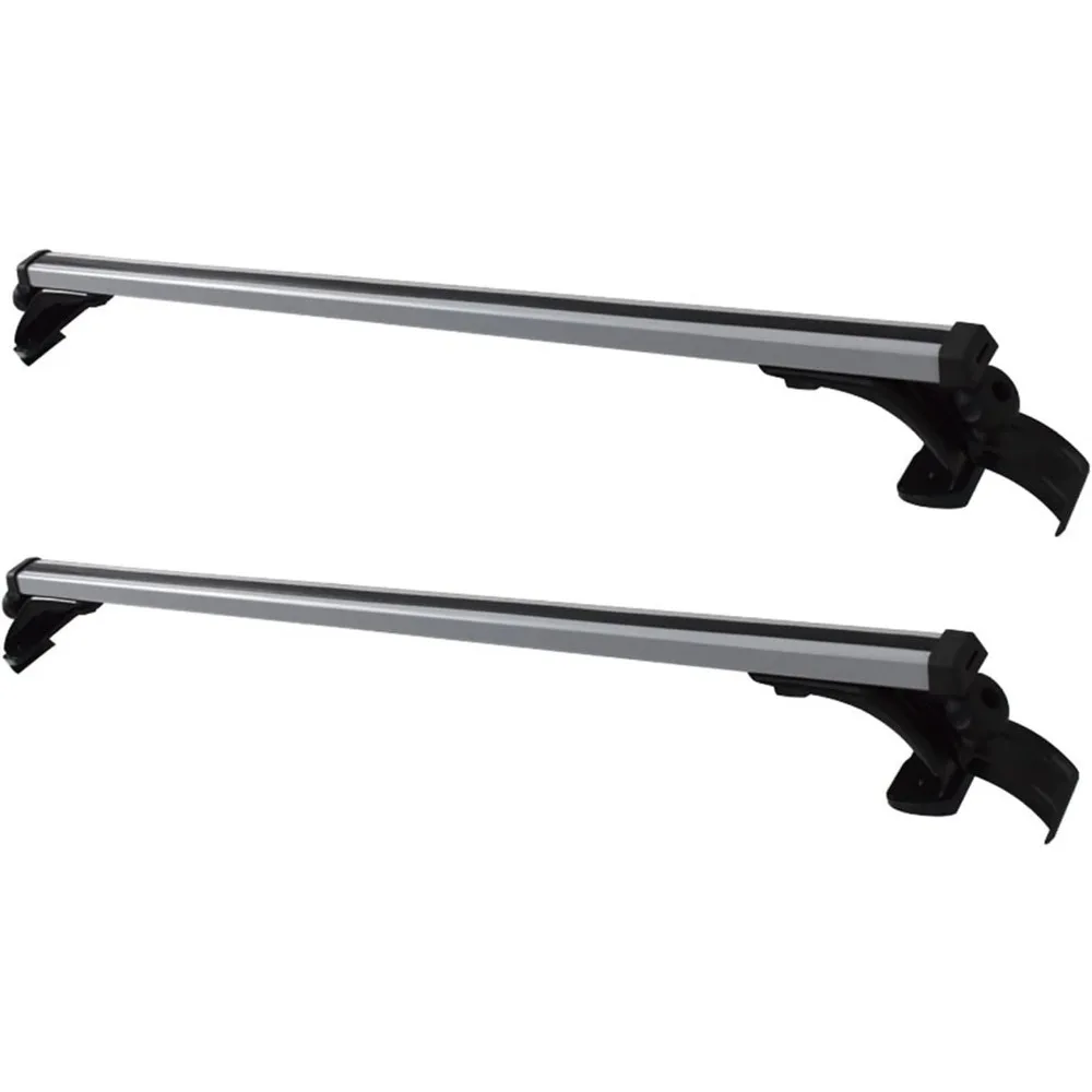 

Универсальный багажник на крышу, перекладина, 48 дюймов, емкость 330 фунтов, автомобильный верхний багажник с 3 типами зажимов, серебристый