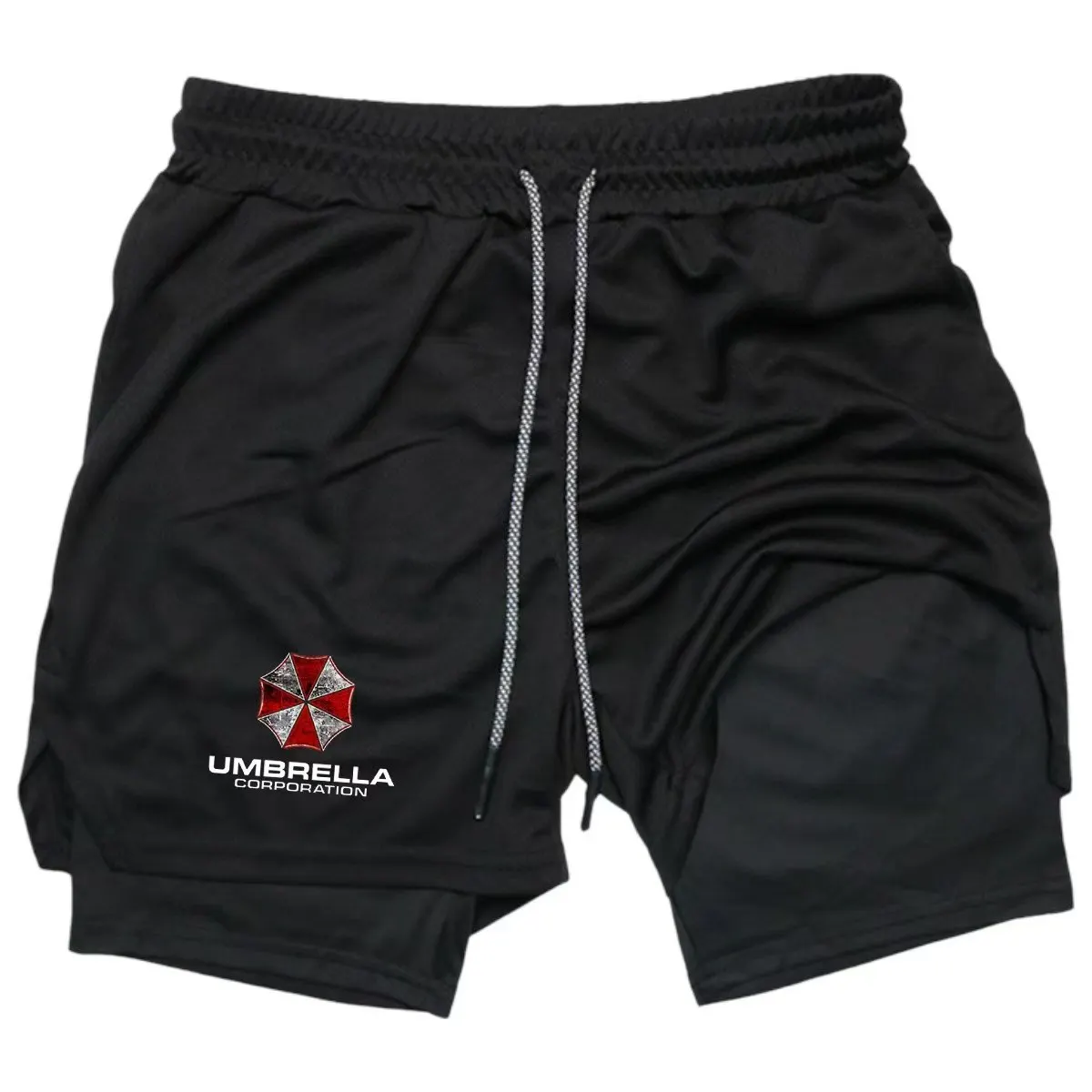 Men's 2-in-1 Double-Layer Quick Drying Breathable Summer Shorts Multifunctional Quick Dry M-3XL