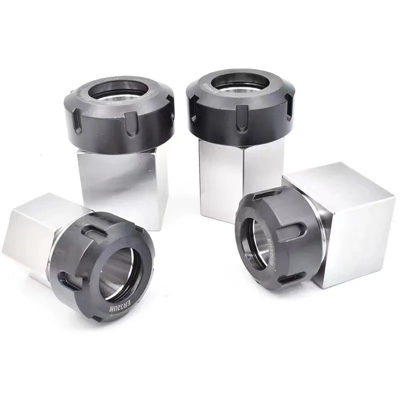 ER40 ER32 ER25 Square Collet Chuck Holder Mayitr Block For Lathe Engraving Machine Spring Chuck Collet Holder Hex ER32 ER40