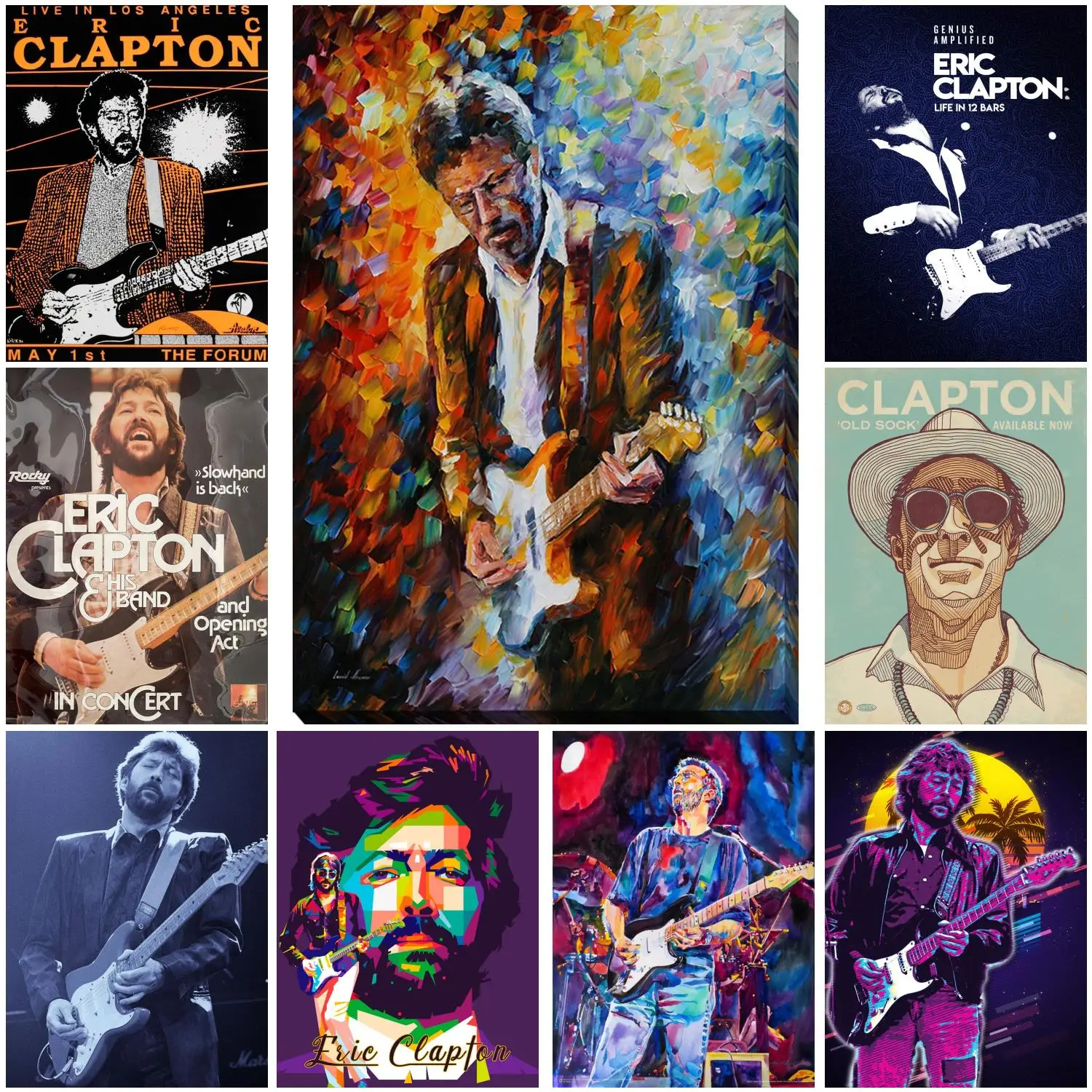 

eric clapton Poster Decorative Painting Canvas Poster Gift Wall Art Living Room Posters Bedroom Painting