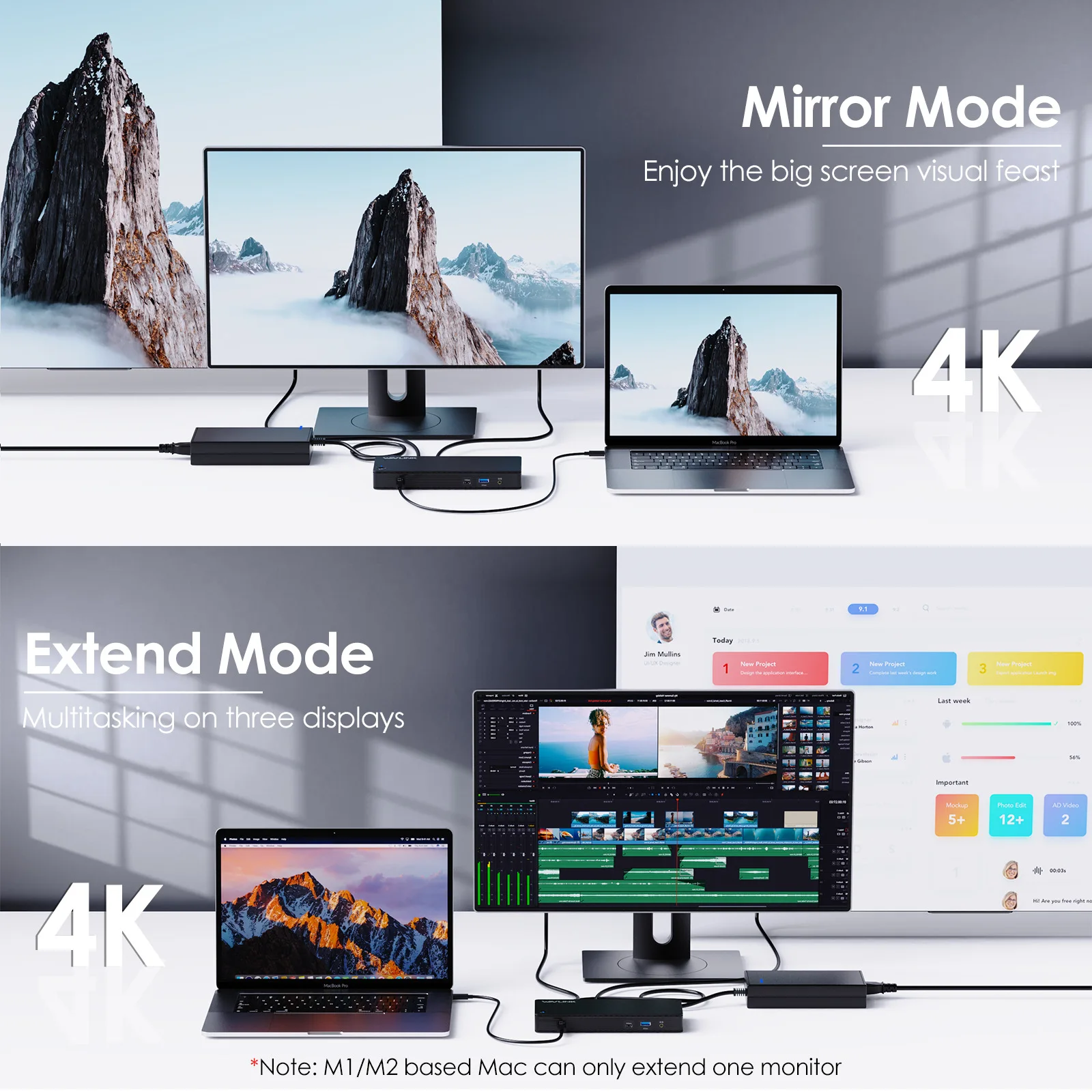 Base de Conexión Universal Dis - Docking Station Displaylink Dual 4K reseña y precio
