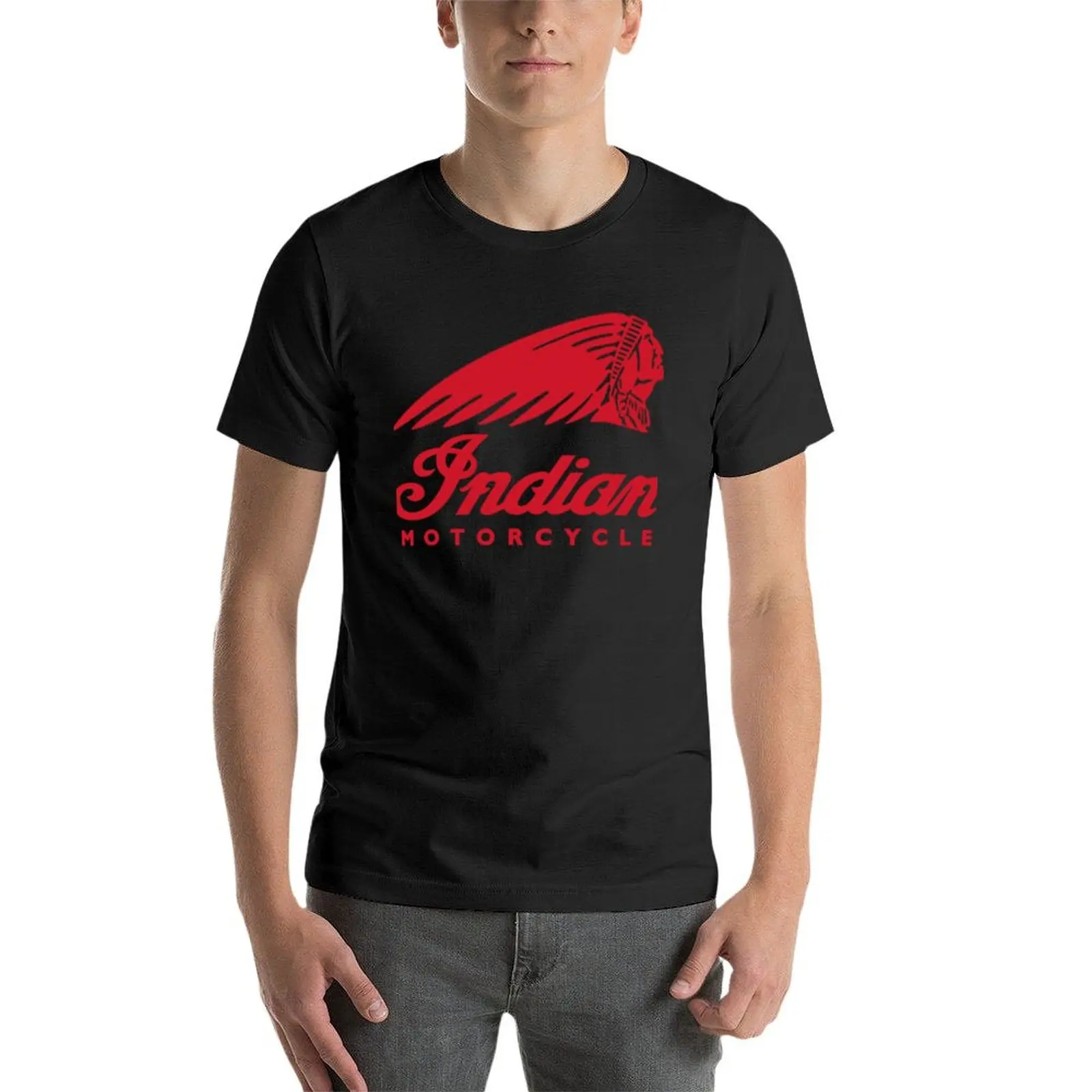 indians motorcycles logo T-Shirt blacks anime sweat anime clothes men clothings