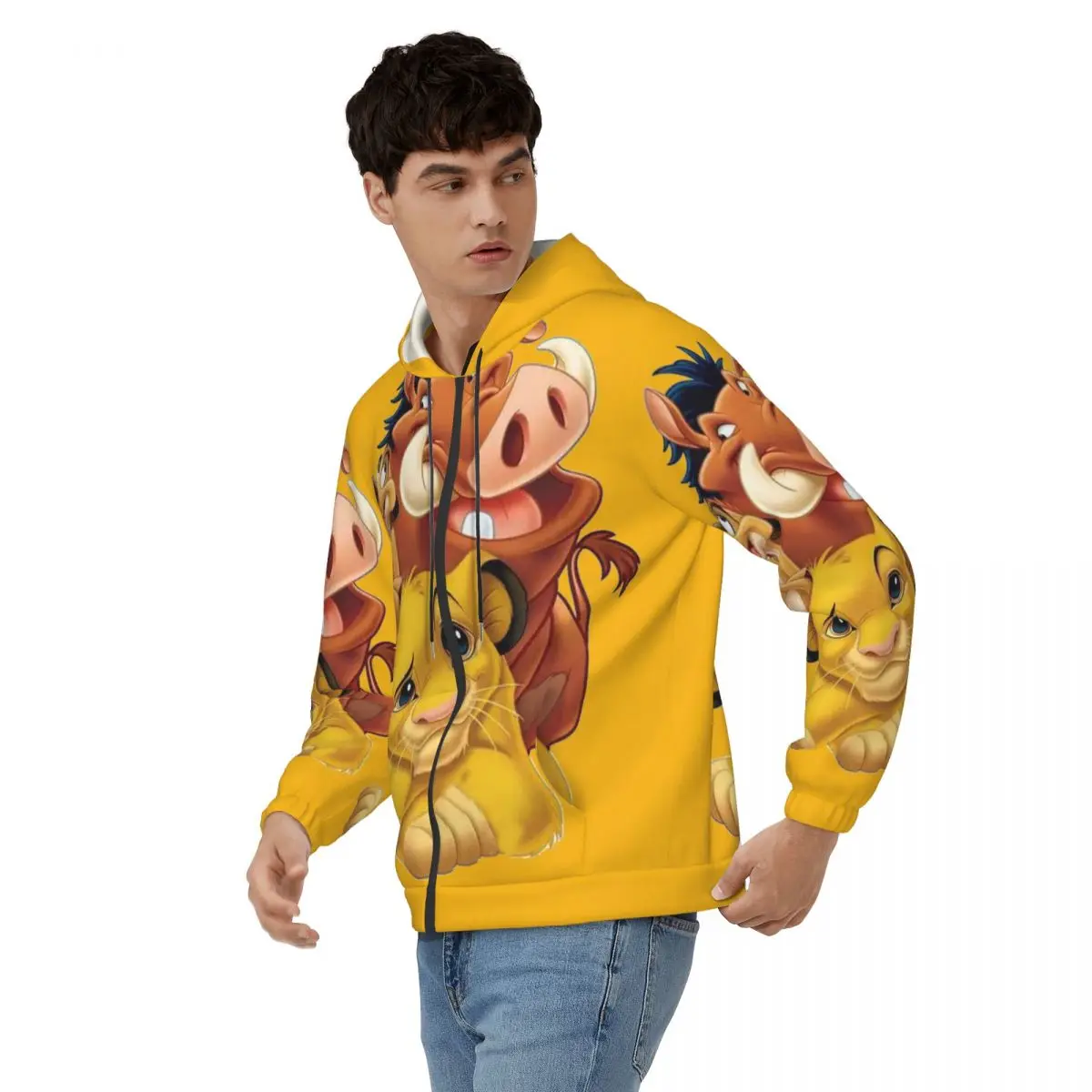 Simba Timon And Pumbaa Classic Men's Hoodie Disney｠The Lion King｠Film  Vintage Hoodies New Arrival Clothes