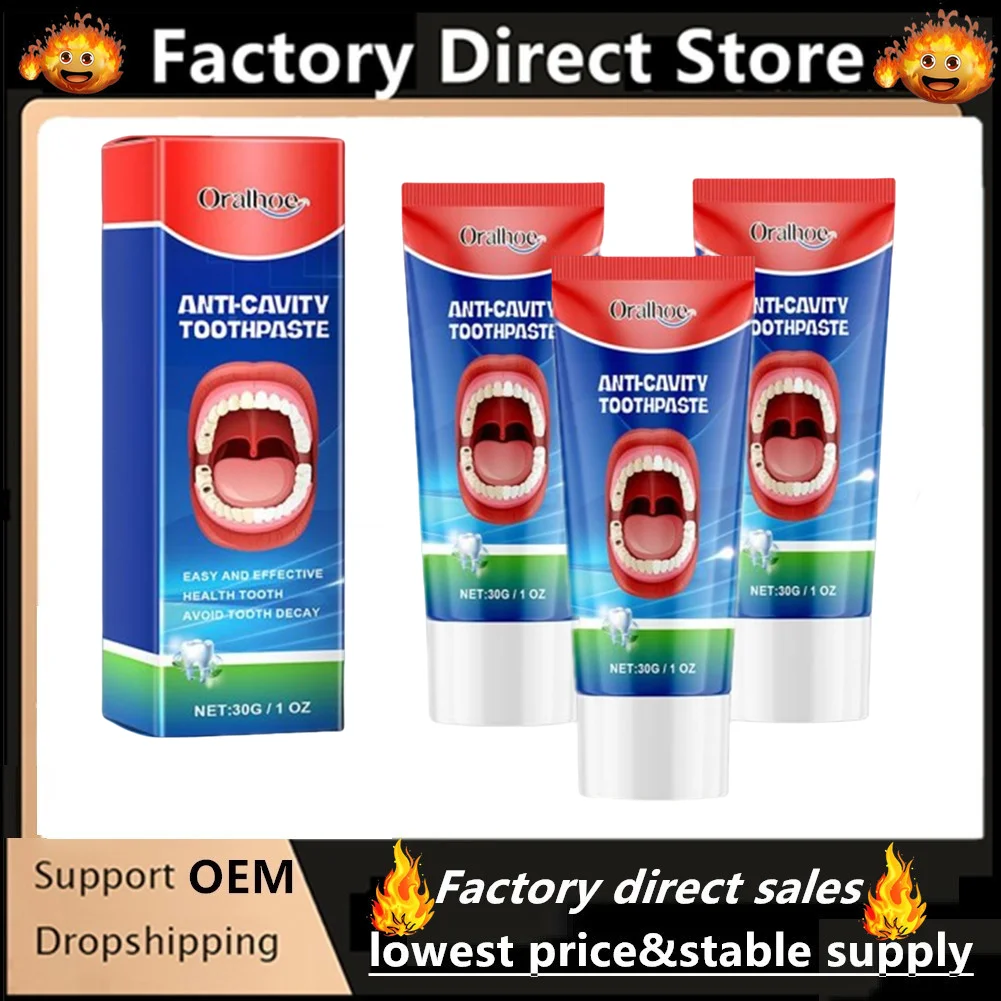 

3X Anti Decay Toothpaste Dental Caries Repair Cream Decay Protect Teeth Remove Plaque Toothache Relieve Periodontitis