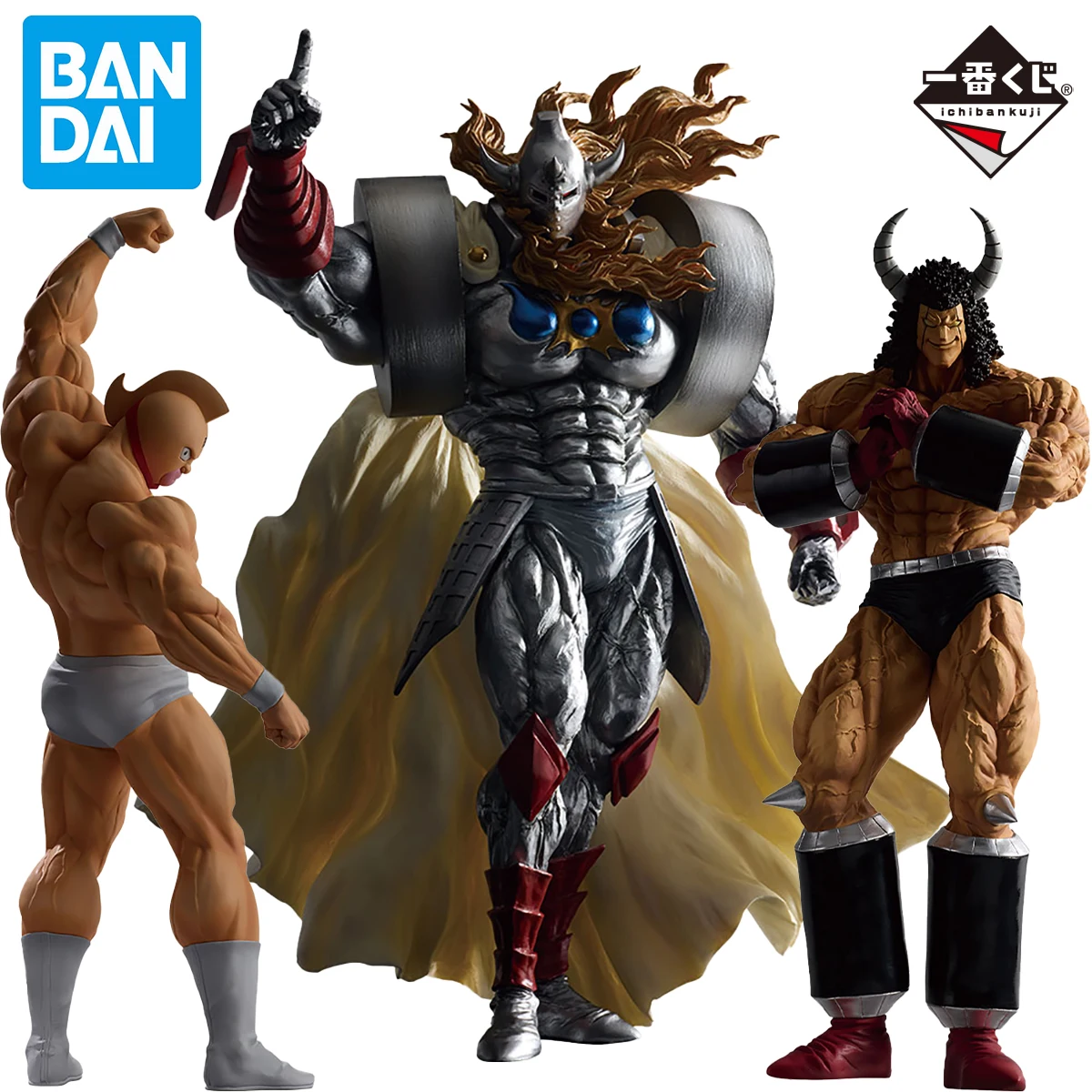 

In Stock Original Bandai Ichiban Kuji Prepainted Masterlise Kinnikuman Akuma Shogun Kinnikuman Buffaloman Anime Figure Model
