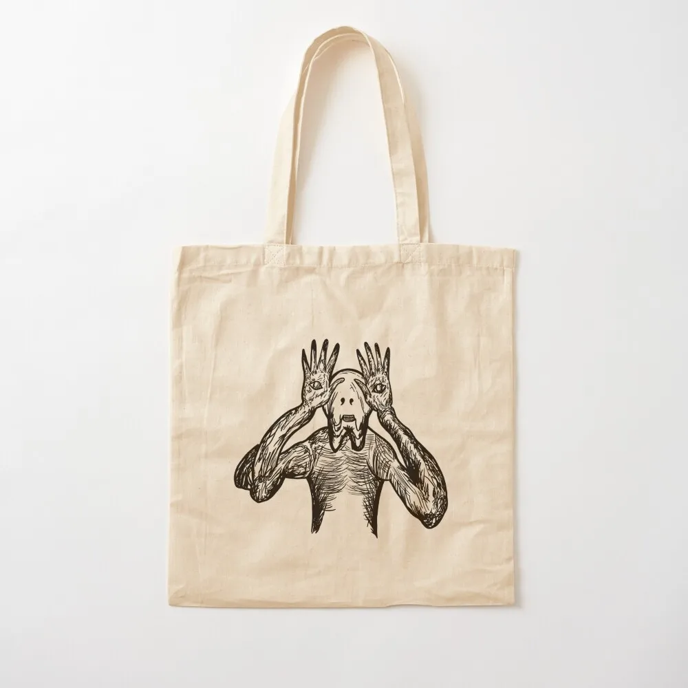 Pans Labyrinth Movie The Pale Man White Tote Bag custom bags hand bags tote bags cloth luxury women