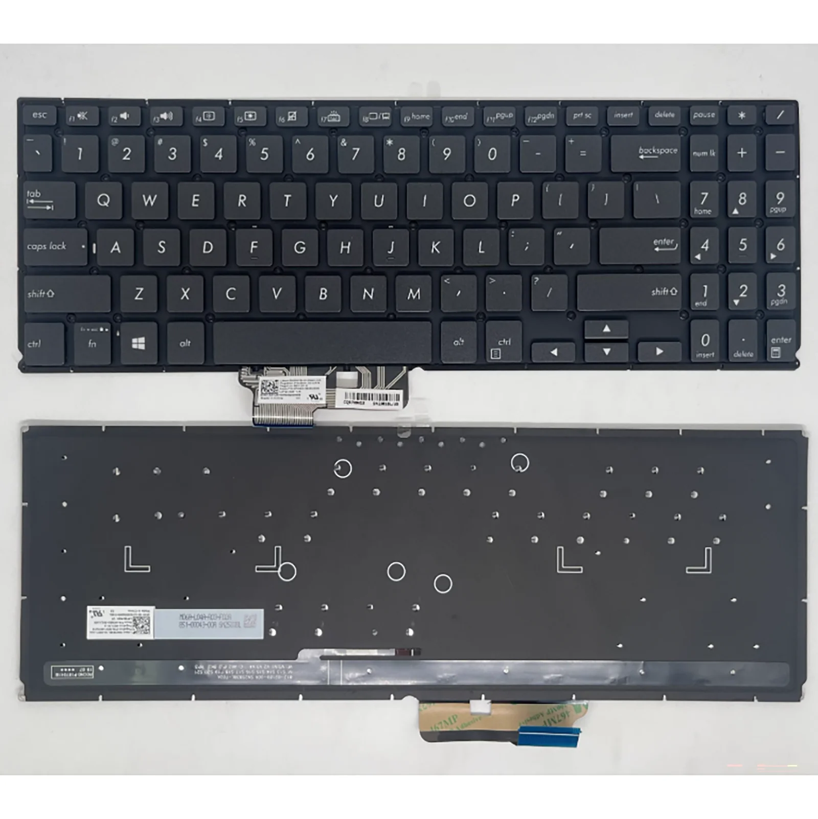 

US for ASUS Q507I Q507IQ Q508UG UM562IA UM562UG ZenBook Flip 15 UX562 UX562F UX562D UX562FDX UX562FA/FAC/FD Laptop Keyboard
