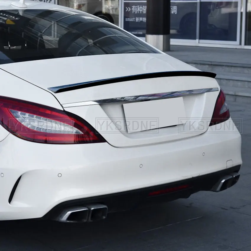 YKSRDNF For Mercedes CLS Class W218 Spoiler black Rear Trunk Spoiler Wing AMG Style 2011 2012 2013 2014 2015 2016
