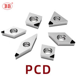 BB PCD Inserts Polycrystalline Diamond Lath Cutting Tool CNC Turning Vnmg CCMT VCGT Aluminum Copper Wood