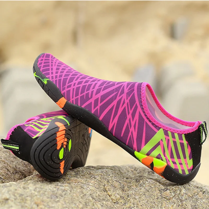 Women Beach Water Shoes Men Aqua Shoes Fishing Camping Shoes Couples Barefoot Slippers Quick Drying Swimming River Sea Sneakers